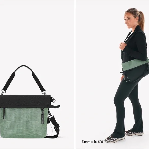 Sherpani Green and Black Crossbody Bag - Picture 1 of 9